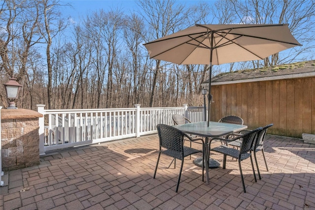 view of patio / terrace with outdoor dining space