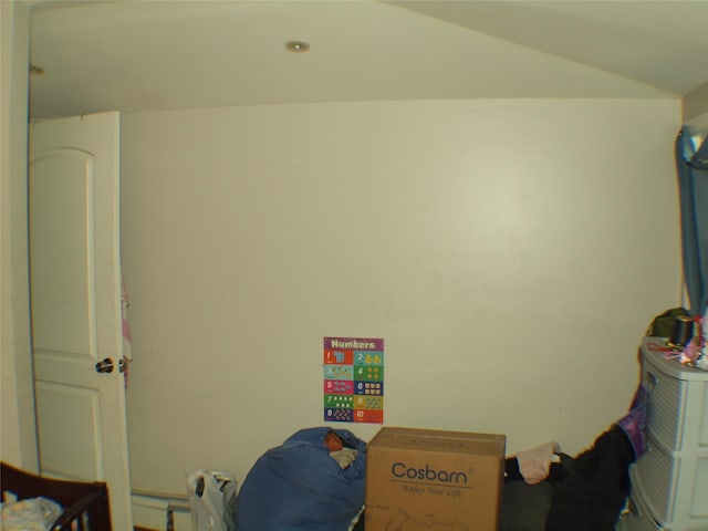 bedroom featuring baseboard heating