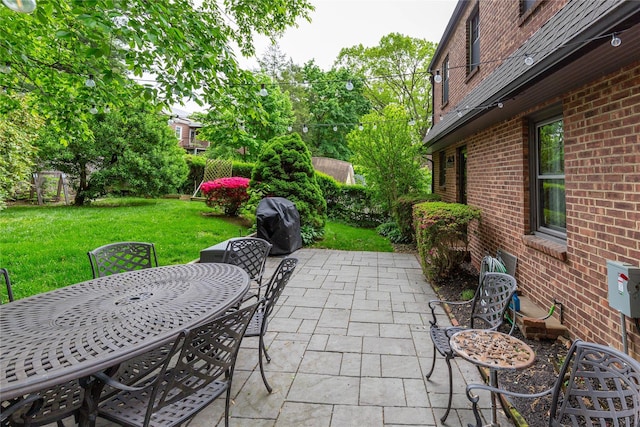 view of patio / terrace featuring outdoor dining space