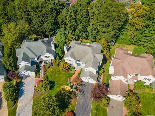 bird's eye view with a residential view