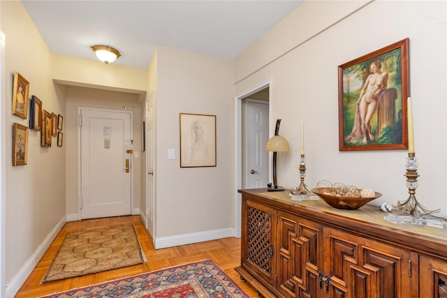 entrance foyer featuring baseboards