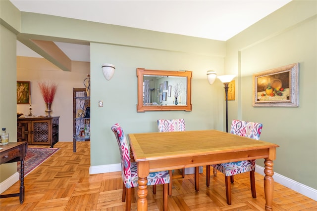 dining area with baseboards