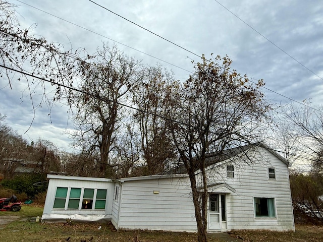 view of rear view of property