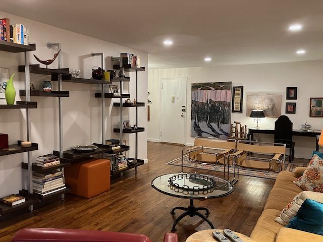 20 Chapel Pl Unit 2K, Great Neck, NY 11021 - living room with wood finished floors and recessed lighting