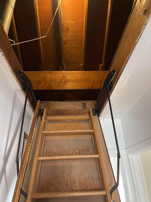 view of stairway