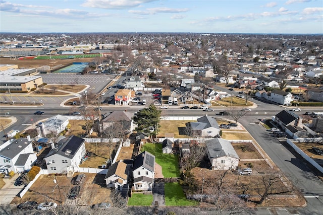 drone / aerial view featuring a residential view