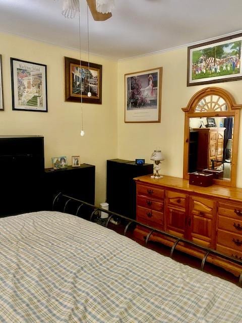 bedroom featuring ornamental molding