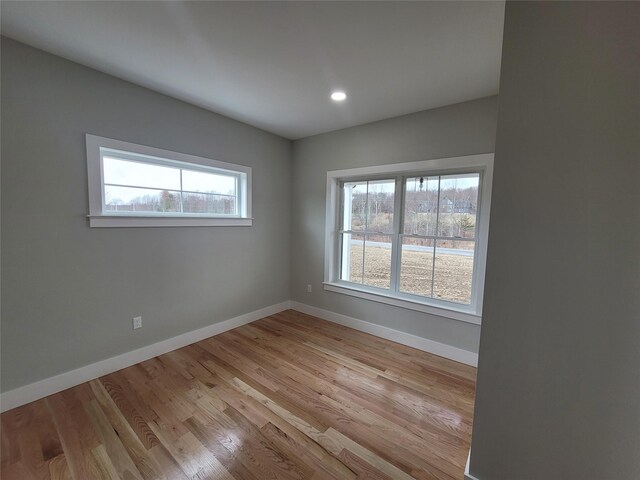 472 Wheeler Rd, Florida, NY 10921 - unfurnished room featuring recessed lighting, baseboards, plenty of natural light, and light wood finished floors
