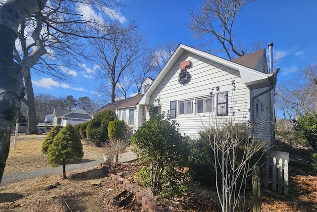 view of home's exterior