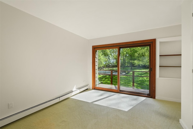 25 Moseman Ave, Katonah, NY 10536 - carpeted spare room featuring baseboard heating and baseboards