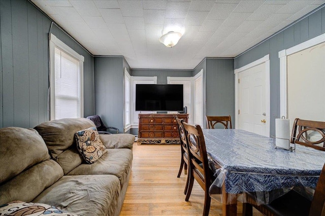 interior space featuring light wood-style flooring