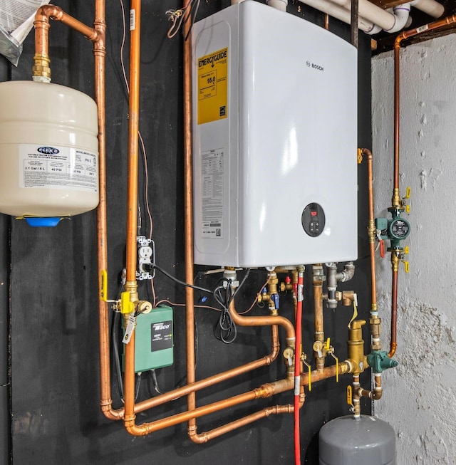 utilities featuring tankless water heater