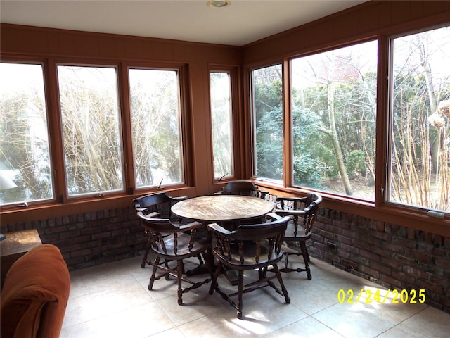 view of sunroom