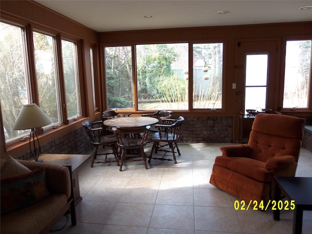 view of sunroom / solarium