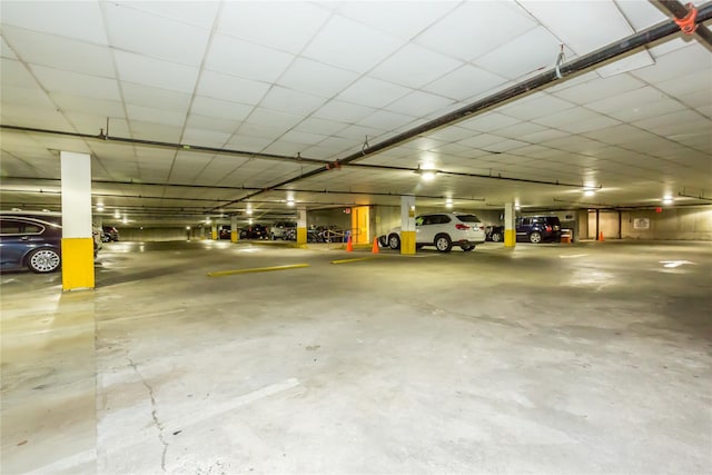 view of parking deck