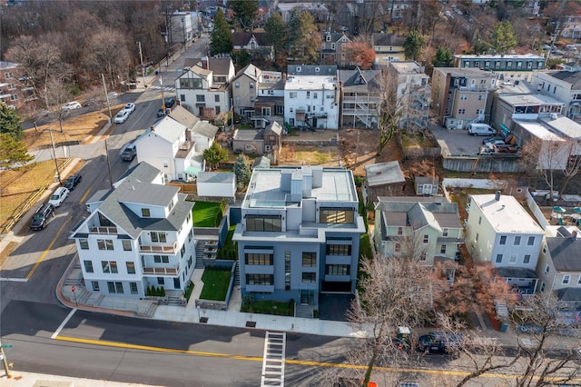 drone / aerial view featuring a residential view