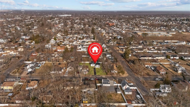 birds eye view of property featuring a residential view