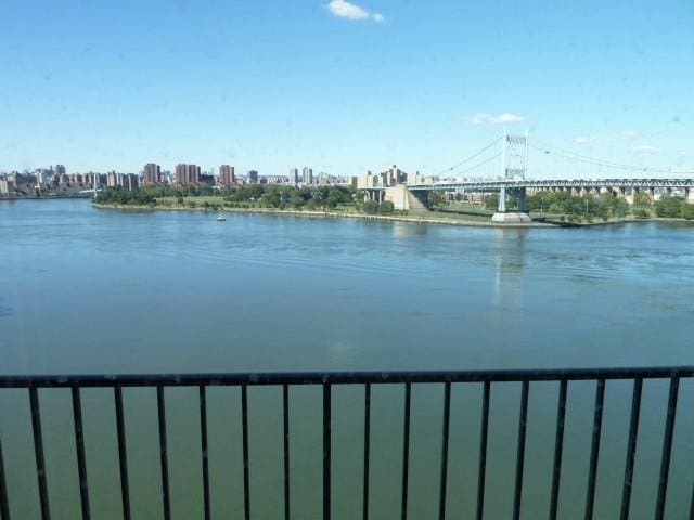 property view of water with a view of city