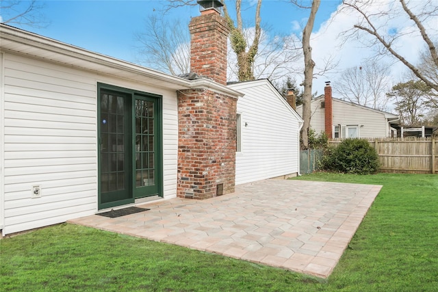 view of patio / terrace with fence