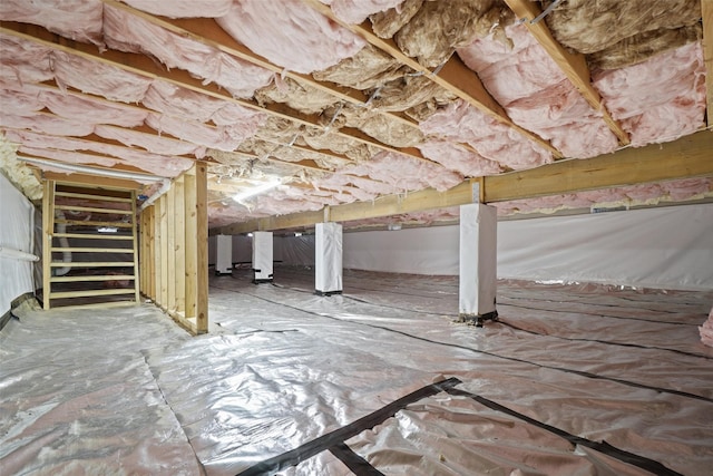 interior space with crawl space