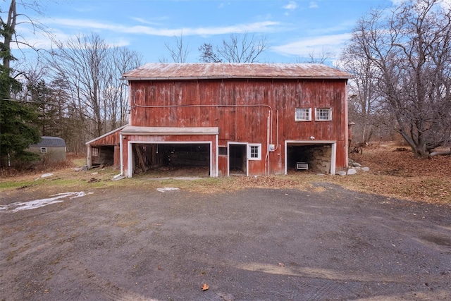 view of barn