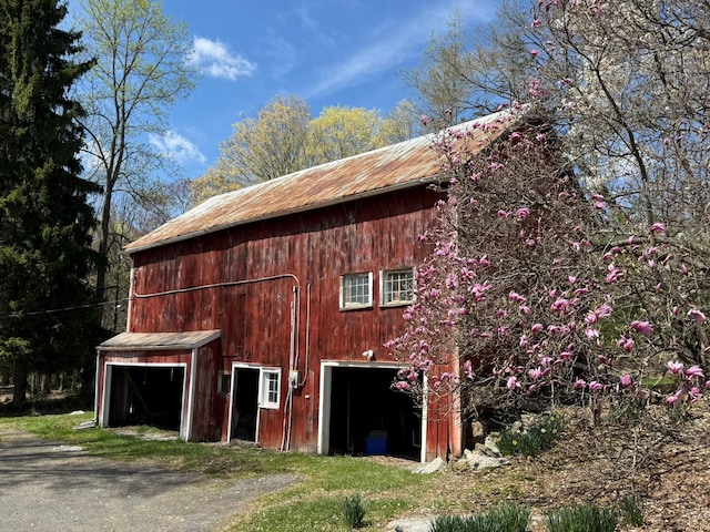 view of barn