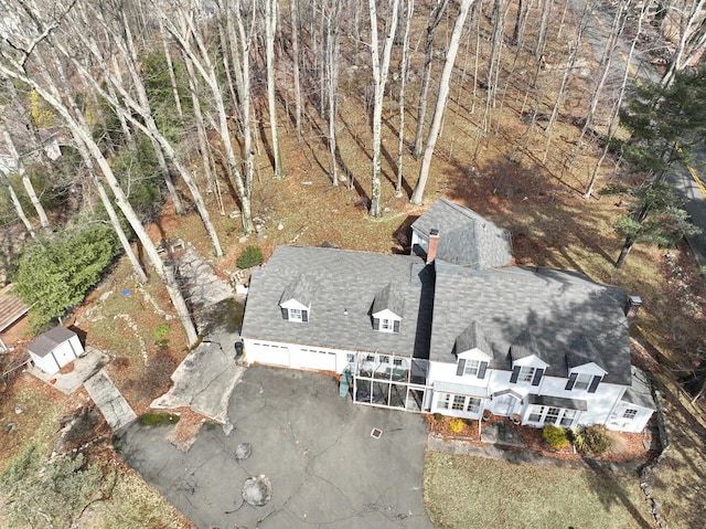 birds eye view of property