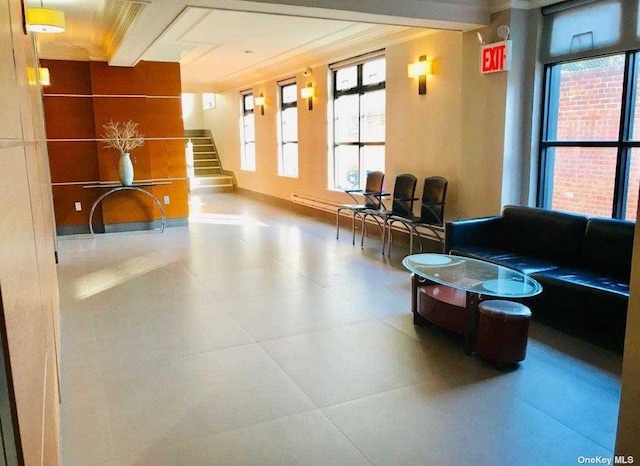 lobby with stairway