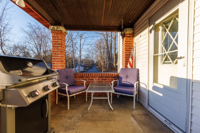 view of patio / terrace with grilling area