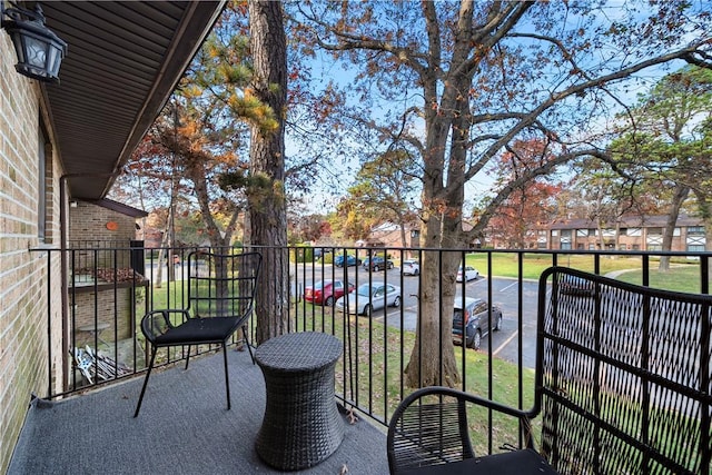 view of balcony