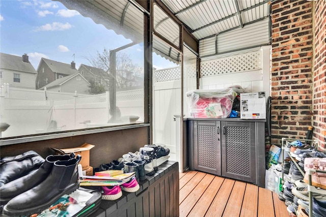 view of sunroom / solarium