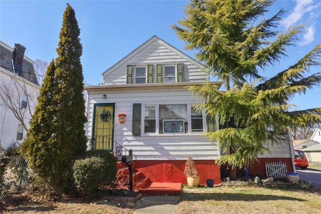 view of front of home