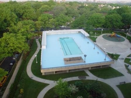 view of storm shelter