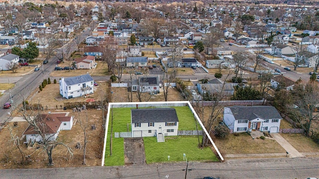 drone / aerial view featuring a residential view