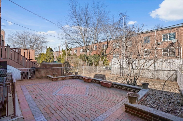 view of patio / terrace with a fenced backyard