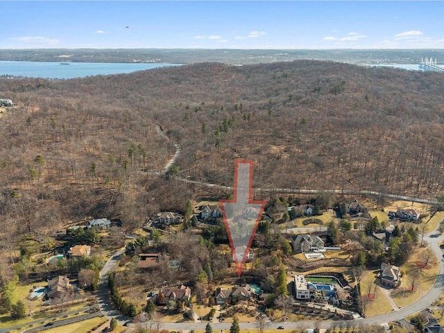 25 Pine Glen Dr, Blauvelt, NY 10913 - aerial view featuring a water view and a view of trees