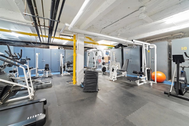 view of exercise room