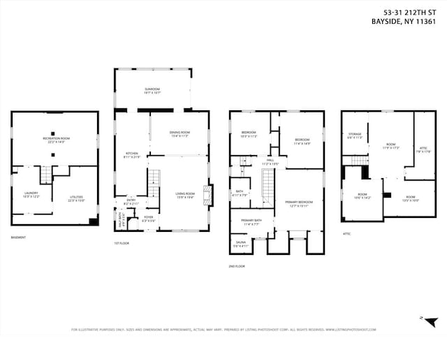 53-31 212th St, Bayside, NY 11364 - floor plan / room layout