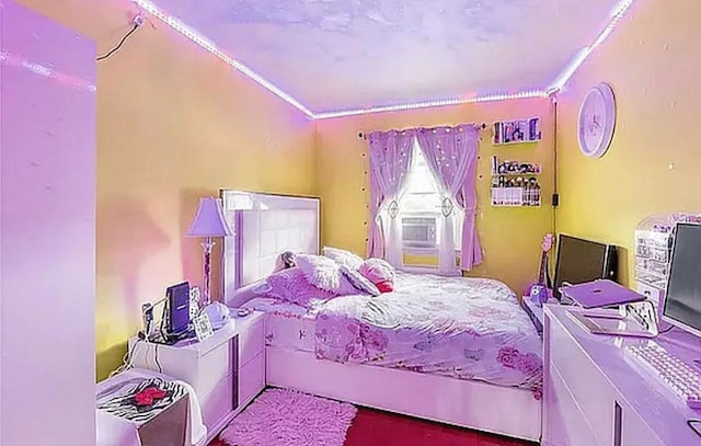 bedroom featuring cooling unit