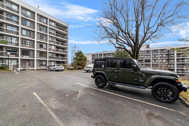 view of uncovered parking lot