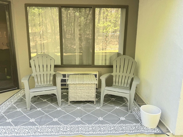 view of sunroom