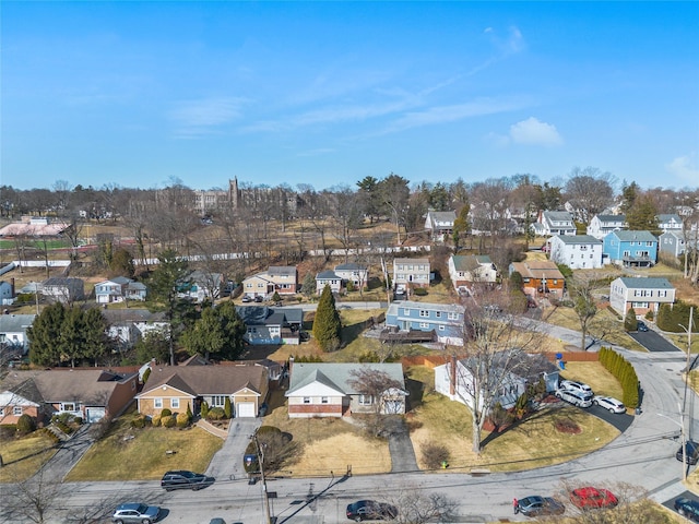 bird's eye view featuring a residential view