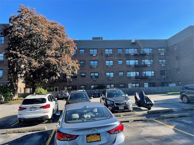 view of uncovered parking lot