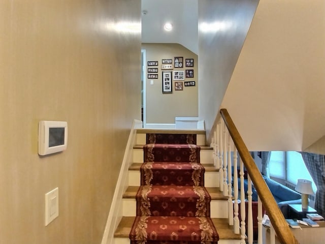 view of staircase