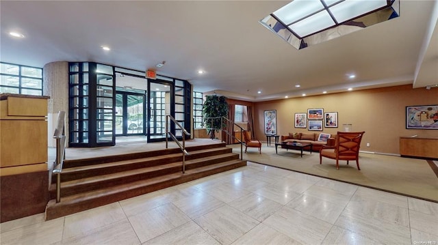 lobby with stairway