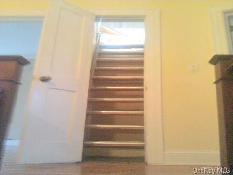 stairway with radiator