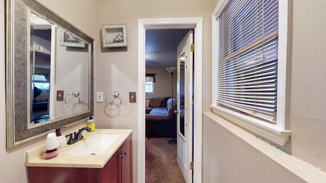 bathroom featuring vanity