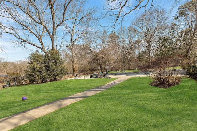 surrounding community featuring a yard