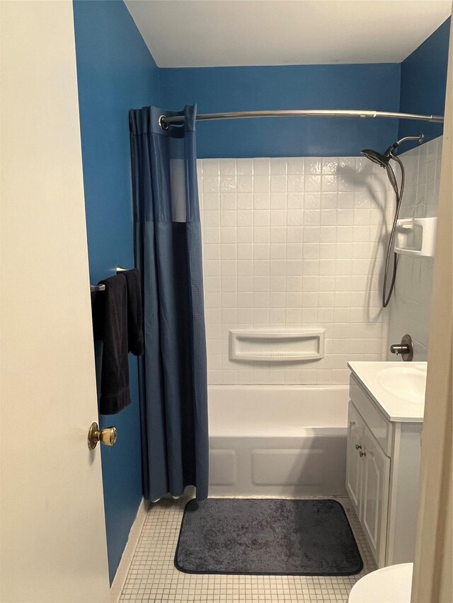 27 Sycamore Dr Bldg 2A, Middletown, NY 10940 - bathroom with vanity, tile patterned floors, and shower / bath combo