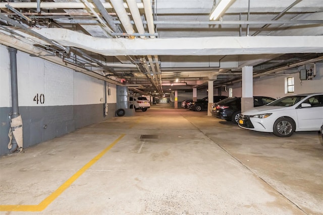 view of parking deck